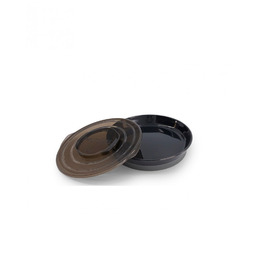 TwistShake Talerz z pokrywką 6m+ Black