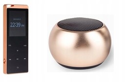 Odtwarzacz MP4 z Bluetooth 16GB Złoty Głośnik Bt