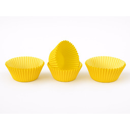 Papilotki do babeczek żółte - 50 szt.