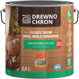 Lakierobejca 2w1 mahoń 2,5 l Drewnochron