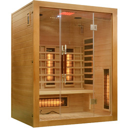 Sauna infrared Nordum Solea 3-osobowa WiFi brązowa