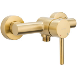 Oltens Molle bateria prysznicowa ścienna złoto szczotkowane 33000810