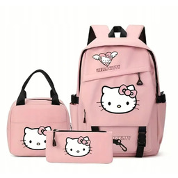 Plecak Szkolny Hello Kitty Tornister Torba Zestaw Piórnik