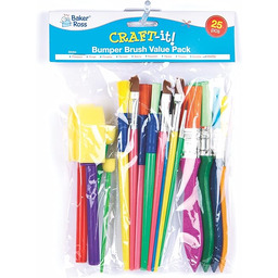 Baker Ross Pędzel do zderzaka i gąbka Dabber