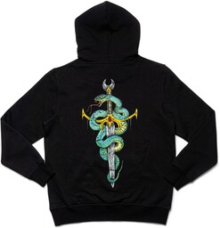 bluza męska FALLEN VENOM HOODIE Black/Green (Chris Cole)