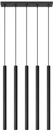 Lampa wisząca PASTELO 5 czarna SL.0472 - Sollux
