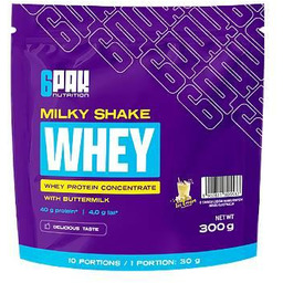 6Pak Nutrition Milky Shake Whey Wanilia, 300 g