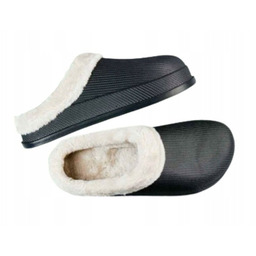 Klapki buty ogrodowe ocieplane z futerkiem Cleve r
