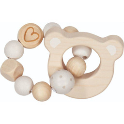 Pierścień dotykowy grzechotka z Misiem 65214-Goki Baby, drewniane