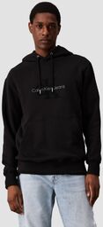 CALVIN KLEIN Czarna męska bluza z haftowanym logo