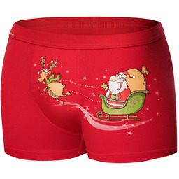 Bokserki Santa''s Sleigh 007/67 Red