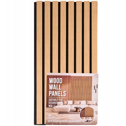 Panele Ścienne 4 szt Drewniane o Wymiarach 60x30