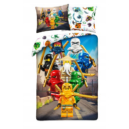 Pościel Bawełniana 140 X 200 CM Lego Ninjago