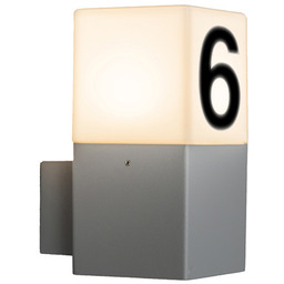 QAZQA Lampa ścienna zewnętrzna z numerem domu -
