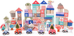 Ecotoys, klocki edukacyjne Miasto z matą