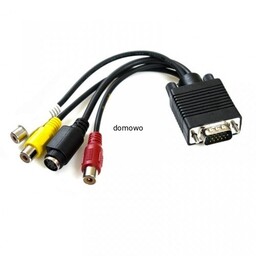 KABEL WT.VGA - GN.S-VIDEO + 3 GN.RCA