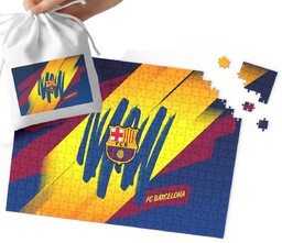 Puzzle - Fc Barcelona Wzory Dla Małego Piłkarza