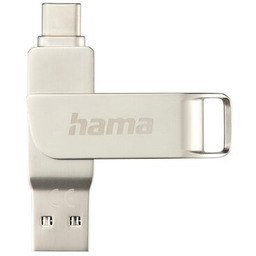 HAMA Pendrive C-Rotate Pro 128GB, USB-C / USB
