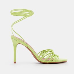 Mohito - Wiązane sandały na szpilce - Zielony
