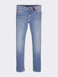 Tommy Hilfiger Niebieskie Jeansy Haft (8-9L)