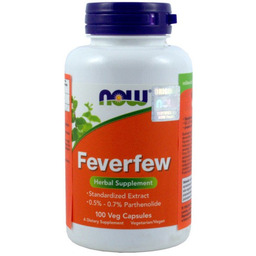 Now Foods Feverfew 100K Zmniejsza Bóle Migrenowe