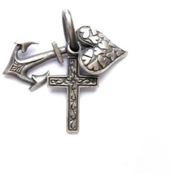 Wisiorek oksydowany - Wiara, nadzieja, miłość