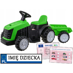 Traktor Z Przyczepką na akumulator dla dzieci Ciągnik