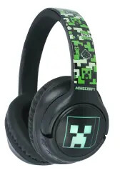 OTL Technologies Minecraft Wireless LED Nauszne Zielony Słuchawki