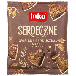 Inka Serdeczne Owsiane serduszka musli z czekoladą 50