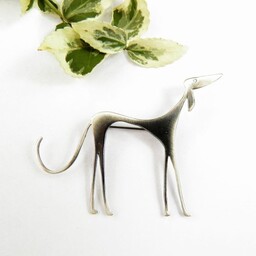 Broszka srebrna - Czarny Chart