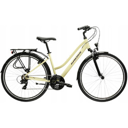 Rower 28 Kross Trans 1.0 Beżowy Shimano Damski