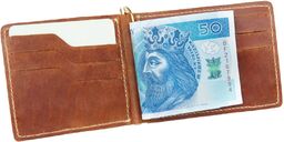Skórzany mały portfel męski Robert - Giovani (baknotówka