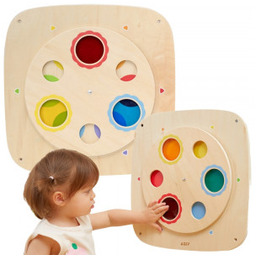 Viga Drewniana Tablica Manipulacyjna Sensoryczna Mieszanie Kolorów