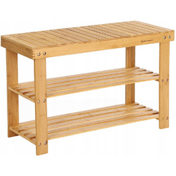 Bambusowa Szafka Na Buty Organizer Do Przedpokoju