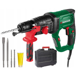 Wiertarka Udarowa Parkside 1050W Młotowiertarka Elektryczna D4 Akcesoria