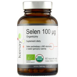 Kenay Selen 100 mcg Organiczny, 60 kaps.