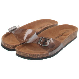 Chattawak Klapki Damskie Casual na Korkowej Podeszwie Przezroczyste