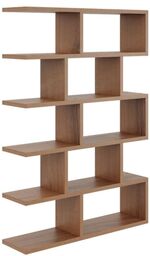 Regał ścienny, otwarty, biblioteczka, RALF, 70x18x101 cm, orzech,
