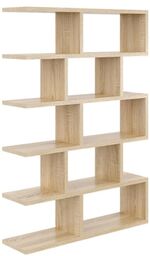 Regał ścienny, otwarty, biblioteczka, RALF, 70x18x101 cm, dąb