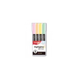 Zakreślacz cienki Monami 4 szt pastelowe n601 59781