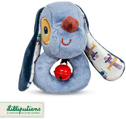 Grzechotka z dzwoneczkiem Piesek Jules Lilliputiens 83611