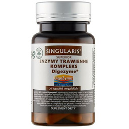 SINGULARIS Enzymy trawienne kompleks Digezyme , 30 kaps.