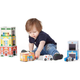 Piramida z garaży dla autek 13576-Melissa & Doug,