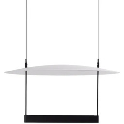 Azzardo Wisząca lampa PORTOFINO czarna biała AZ6659 1xLED