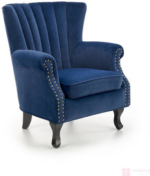 Fotel TITAN Velvet Halmar Granatowy
