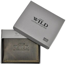 Portfel Męski Skórzany ALWAYS WILD Skóra Licowa Mały