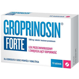Groprinosin Forte tabl. 1 g ,10 tabl.