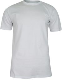 T-shirt Biały, 100% BAWEŁNA, U-neck, bez Nadruku, Męski,