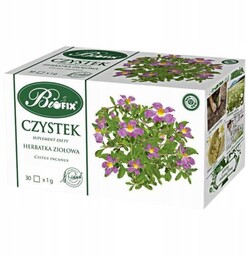 BiFix Herbata ziołowa Czystek, 30x1g