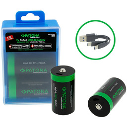 PATONA Premium 2x Akumulatory LR20 Mono D